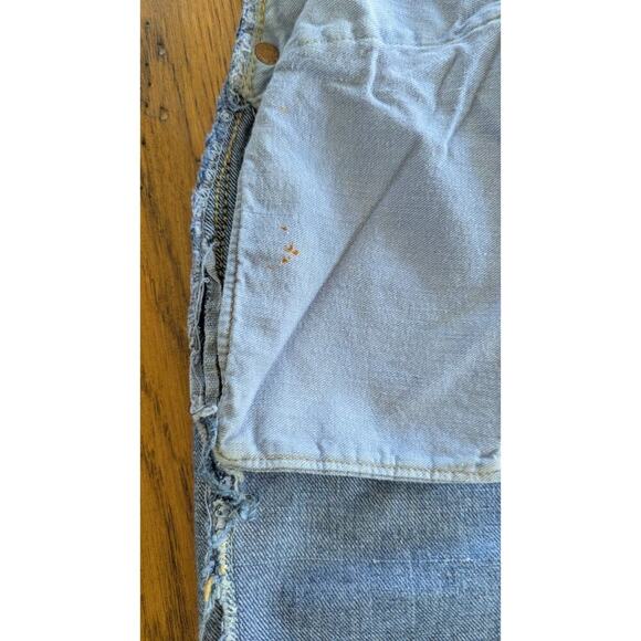1950’s Lady Levis 701 Big E Selvedge Denim Blue Jeans Talon Zipper Altered 26 - Picture 5 of 16